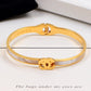 CEM201 Fashion Titanium Steel Design Shell Bracelets Charm for Women Gold Jewelry