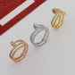 CREM231  New Classic Ring Brand Designer Titanium Steel Ring Gold Ring Women Mens Ring Love Promise Jewelry
