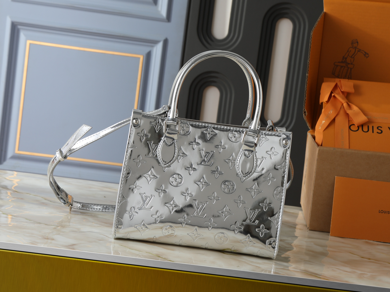 LEM418 New designer Shoulder totes Bags for womans ladies flap lady fashion casual handbag silver color tote bag 2 size