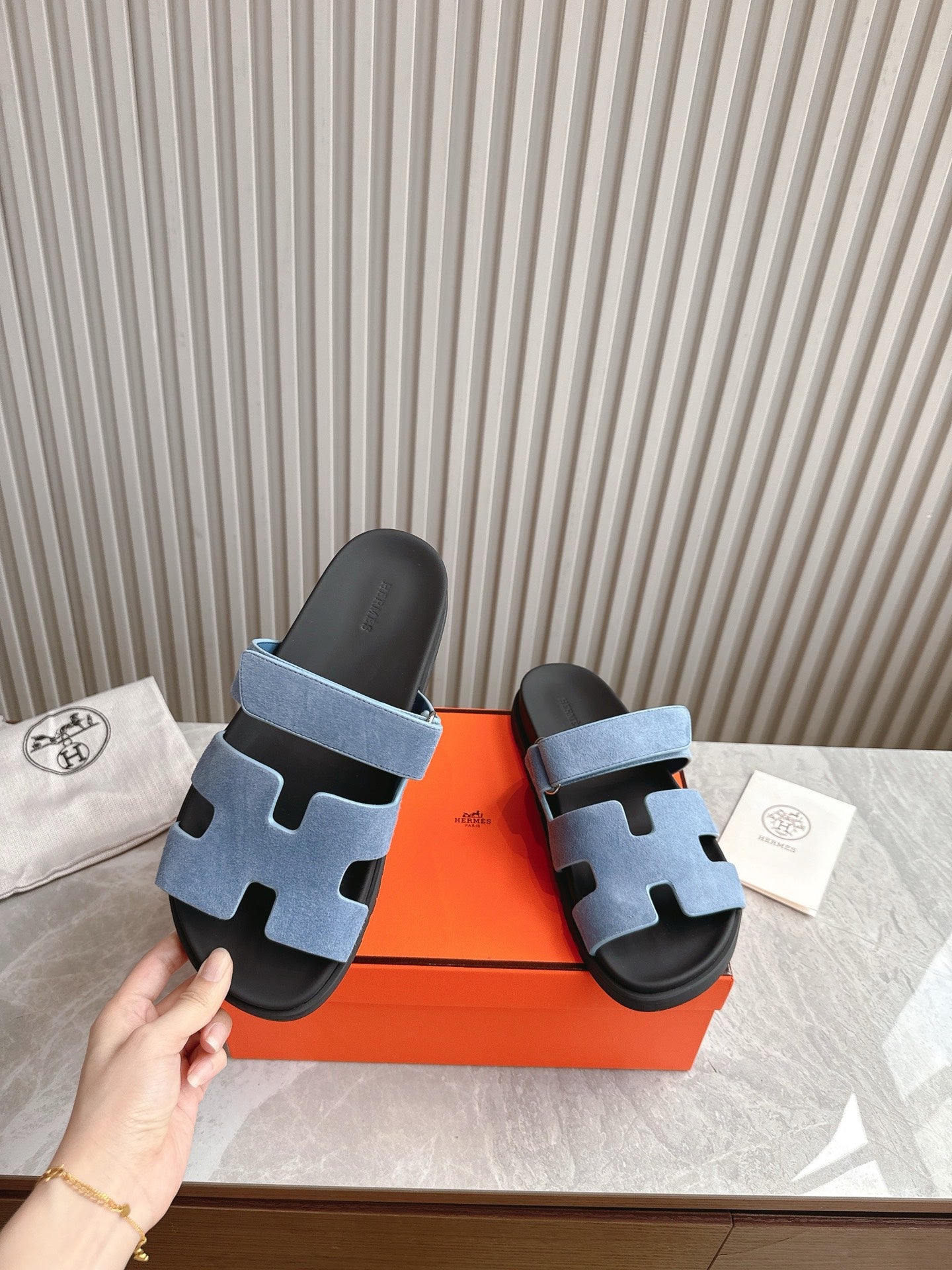 HEM102 Designer women Slippers sandals shoes for women mix color shoes high quality size 35 to 42