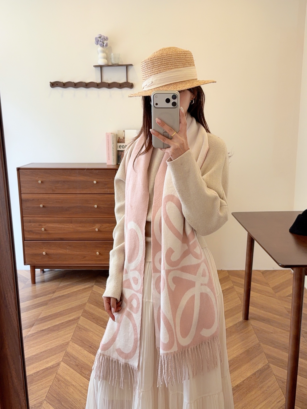 LOEM03 new arrive  Hot sale pink black color fashion beautiful  scarf  for woman gift  to choose size 180*45cm