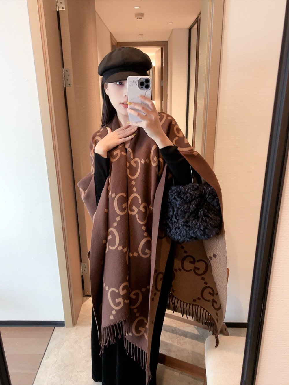GEM256 new arrive  Hot sale dark brown color fashion beautiful  scarf  for woman gift  to choose 145x185cm