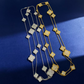 FY102 New Fashion Gold Color Long Diamond Necklace  for Woman Jewelry Beautiful Jewelry To Choose Gift