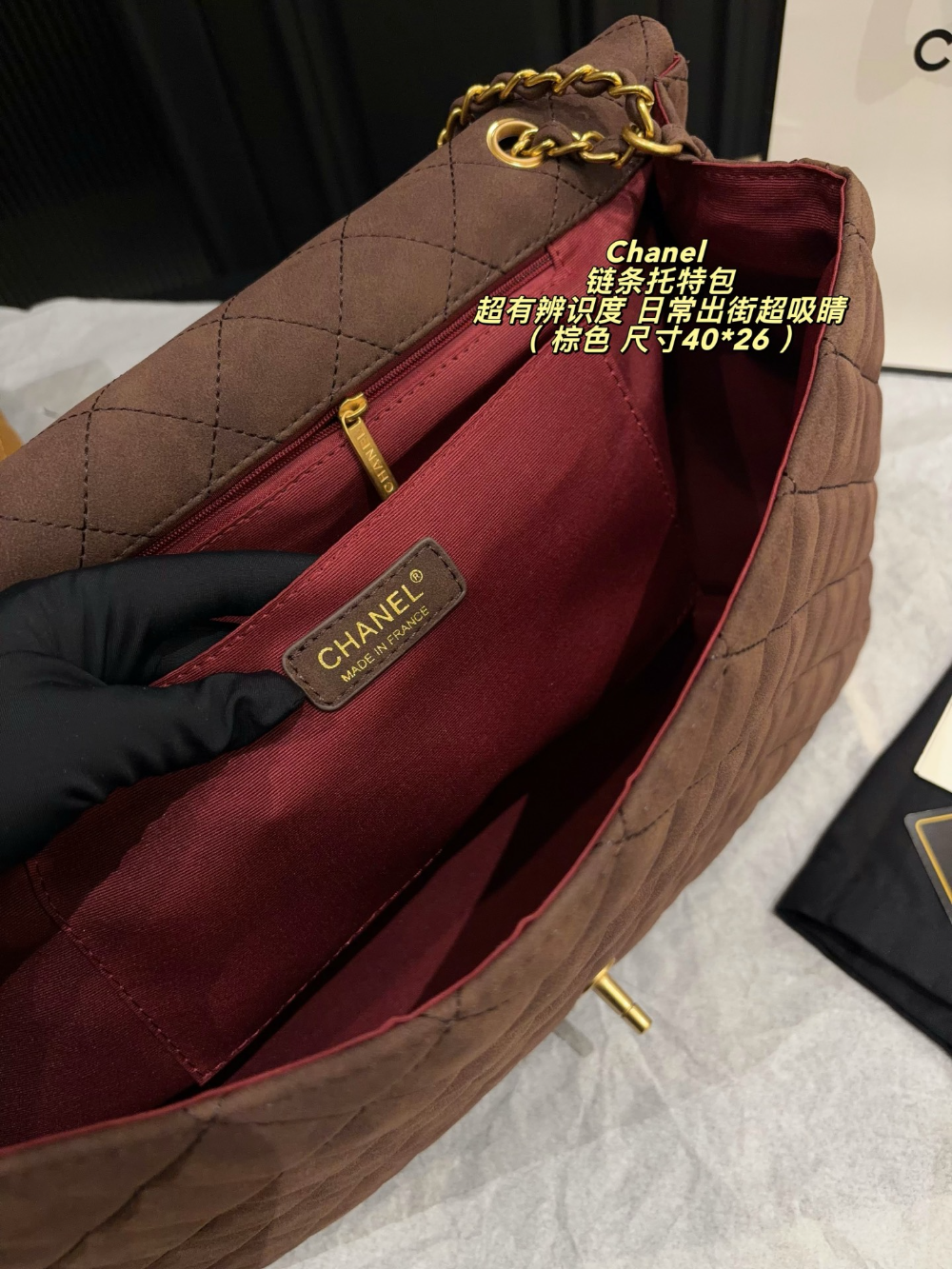 CEM342 New arrive fashion black brown khaki coffee grey color bag for woman beautiful gift to choose gift size to choose 40*26cm