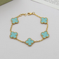 VAEM22 New trendy four-leaf collar chain bracelet personalized luxury high-end accessory available as a gift option