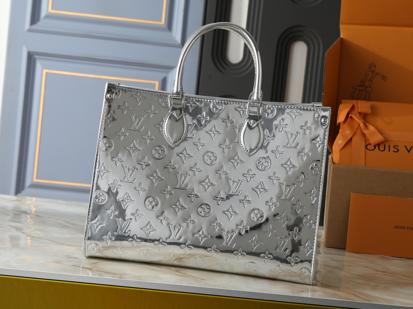 LEM418 New designer Shoulder totes Bags for womans ladies flap lady fashion casual handbag silver color tote bag 2 size