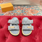 LEM454 Designer women Slippers sandals shoes for women mix color shoes high quality size 4.5cm