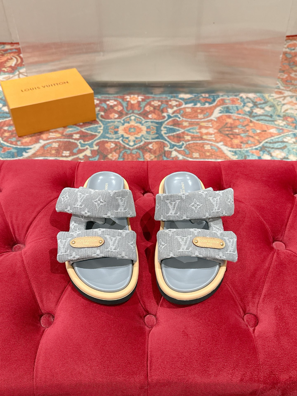 LEM454 Designer women Slippers sandals shoes for women mix color shoes high quality size 4.5cm