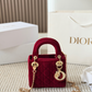 DEM347 New arrive fashion black red orange white blue color bag for woman beautiful gift to choose 17cm