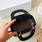 DEM347 New arrive fashion black red orange white blue color bag for woman beautiful gift to choose 17cm
