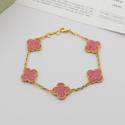 VAEM22 New trendy four-leaf collar chain bracelet personalized luxury high-end accessory available as a gift option