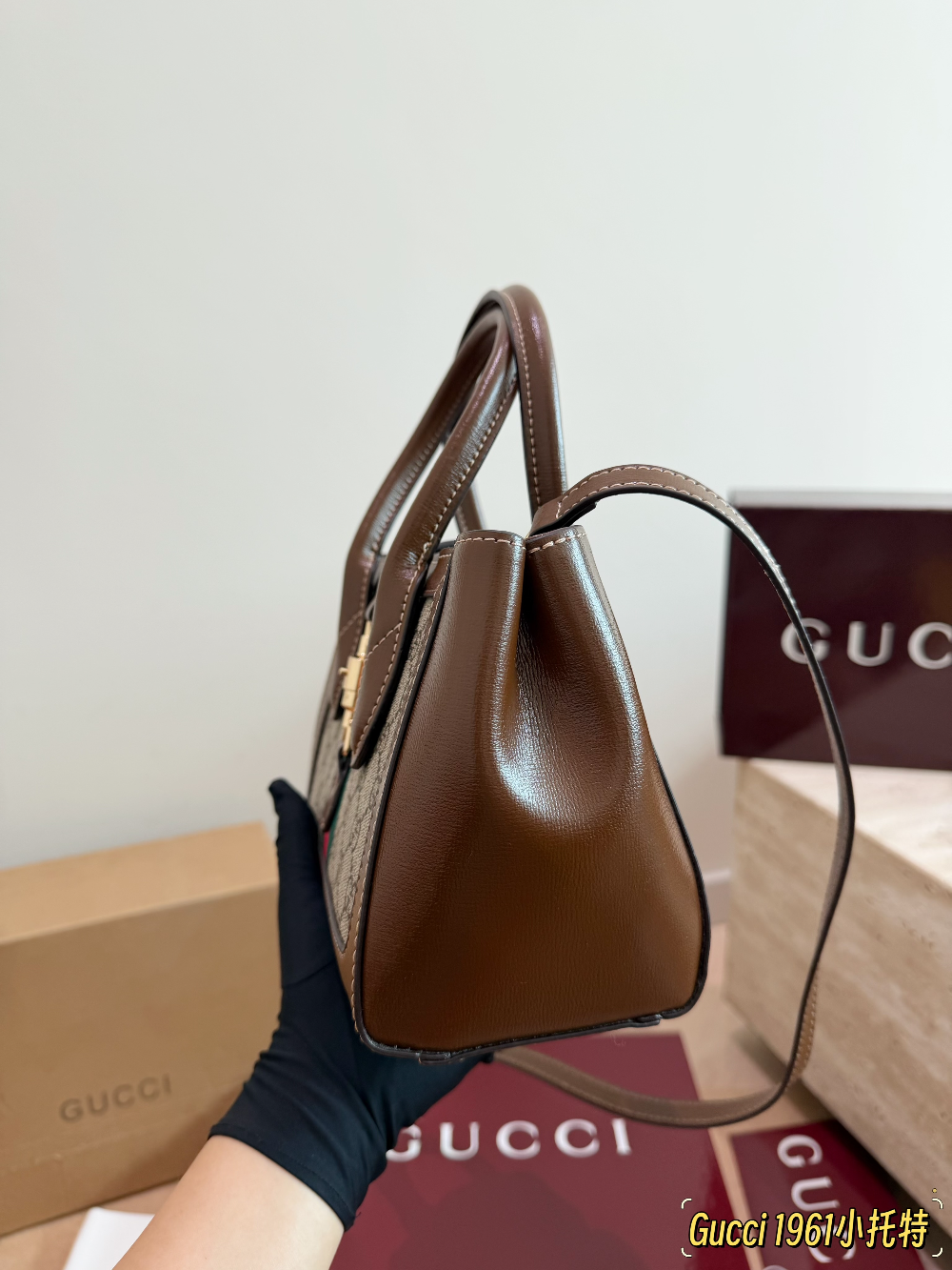 GEM226 New arrive fashion brown color bag for woman beautiful gift to choose size 24*15cm