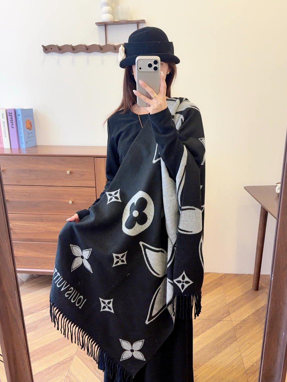 LEM531 new arrive  Hot sale black grey color fashion beautiful  scarf  for woman gift  to choose size 180*60cm