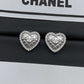CEM215 New Arrive Fashion  Hot Sale  with Diamond Heart Earring  for Woman Jewelry 2 Color To Choose Gift