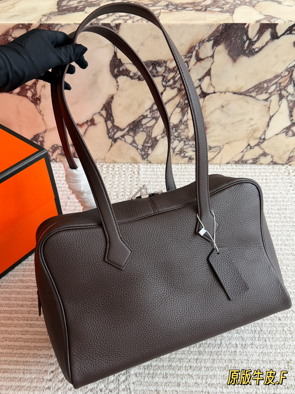 HEM145 New arrive fashion dark coffee brown caramel elephant gray bag for woman hands bag beautiful gift to choose gift  36*20cm