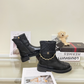 CEM398 Womens Ankle Boots 2026 Thick Bottom Platform Woman Shoes Zipper Fashion Female Luxury Designer Boot Casual Ladies MartinBoots combat Boots