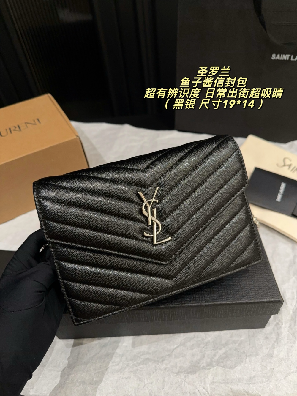 SEM11 New arrive fashion black bag for woman hands bag beautiful gift to choose gift 23*15cm