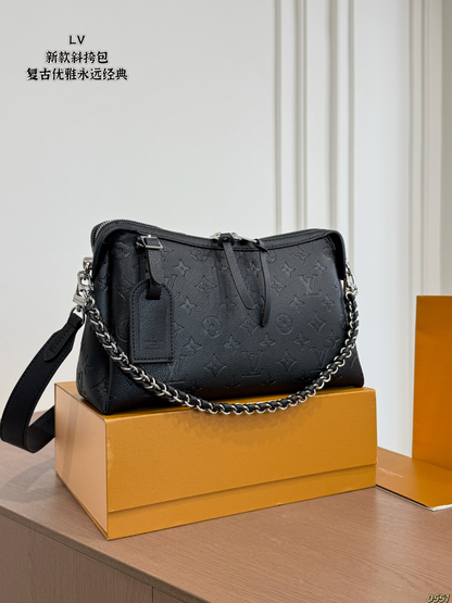 LEM554 New arrive fashion black white grey color bag for woman beautiful gift to choose size 28*17cm