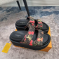 LEM501 New arrive fashion black white shose for woman beautiful Slippers gift to choose