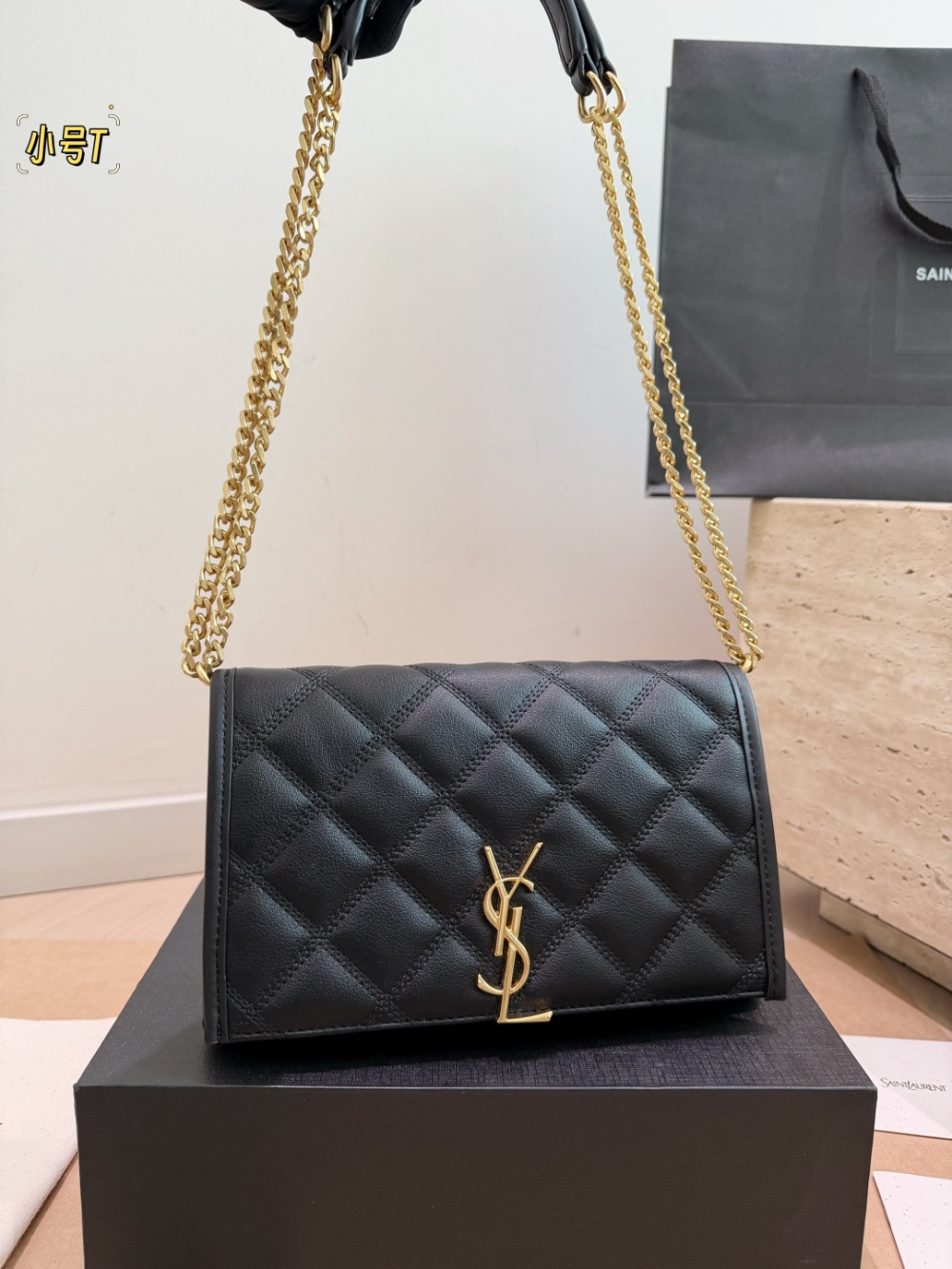 YLEM25 New arrive fashion black bag for woman hands bag beautiful gift to choose gift 22 cm