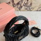 miu02 New arrive fashion black color bag for woman beautiful gift to choose gift  20 x 17cm