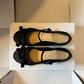 CEM298 New satin low-heeled Mary Jane shoes - Butterfly knot flat style fashionable and gentle women's shoes The color is exquisite and it is an excellent gift choice
