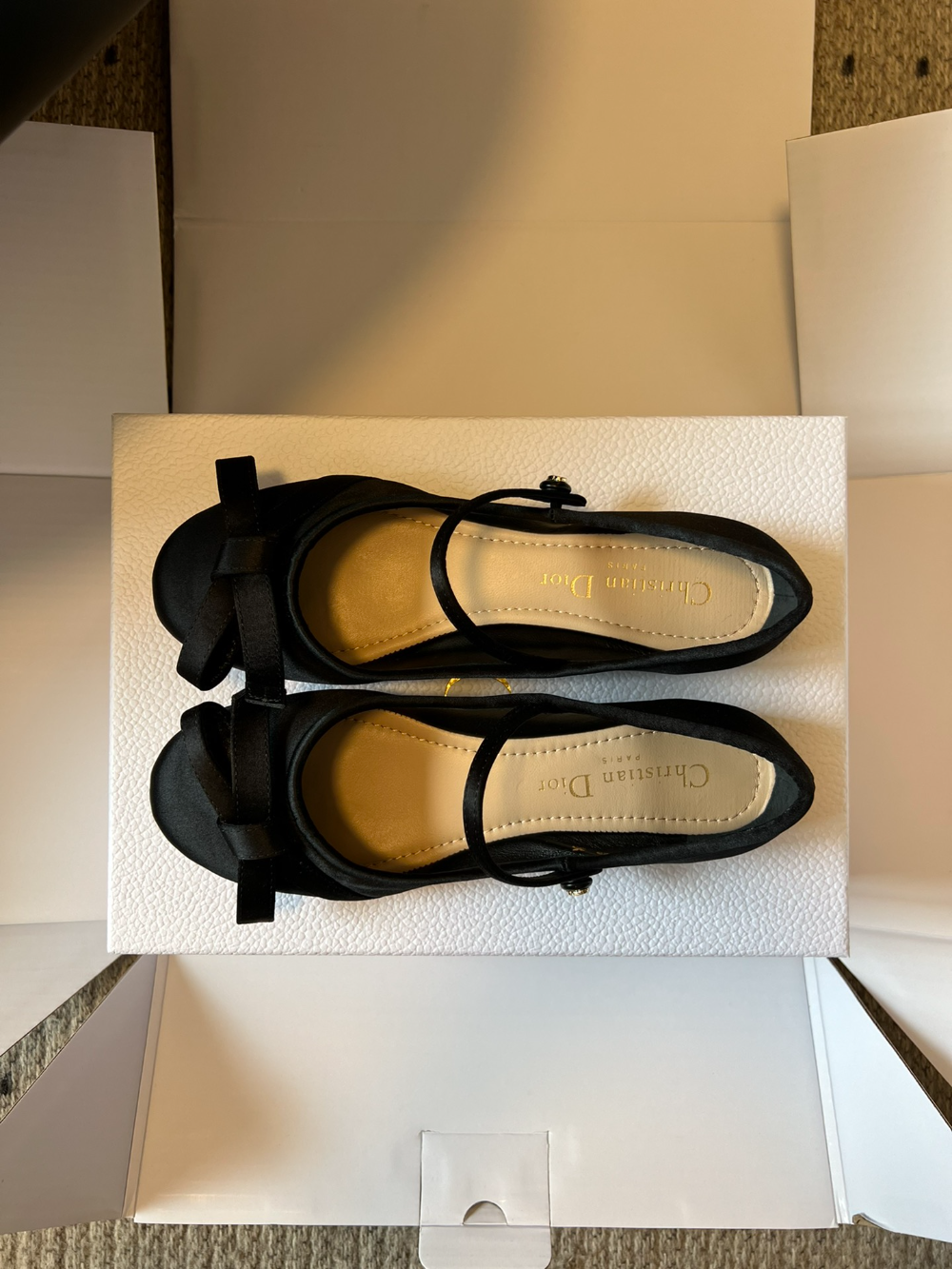 CEM298 New satin low-heeled Mary Jane shoes - Butterfly knot flat style fashionable and gentle women's shoes The color is exquisite and it is an excellent gift choice