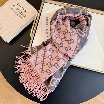 GEM197 new arrive  Hot sale pink white color fashion beautiful  scarf  for woman gift  to choose size 180*60cm