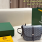 GOEM05 New trendy classic full-print crossbody bag with vintage saddle design - an elegant commuter bag that is versatile and suitable for all occasions for women 22*7.5*16cm