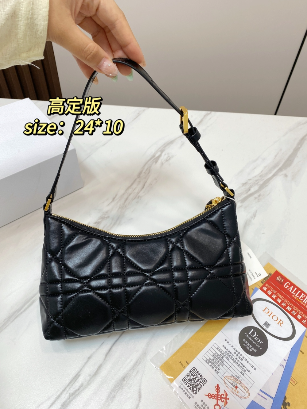 DEM359 New arrive fashion black white ceramel pink color bag for woman beautiful gift to choose size 24×10cm
