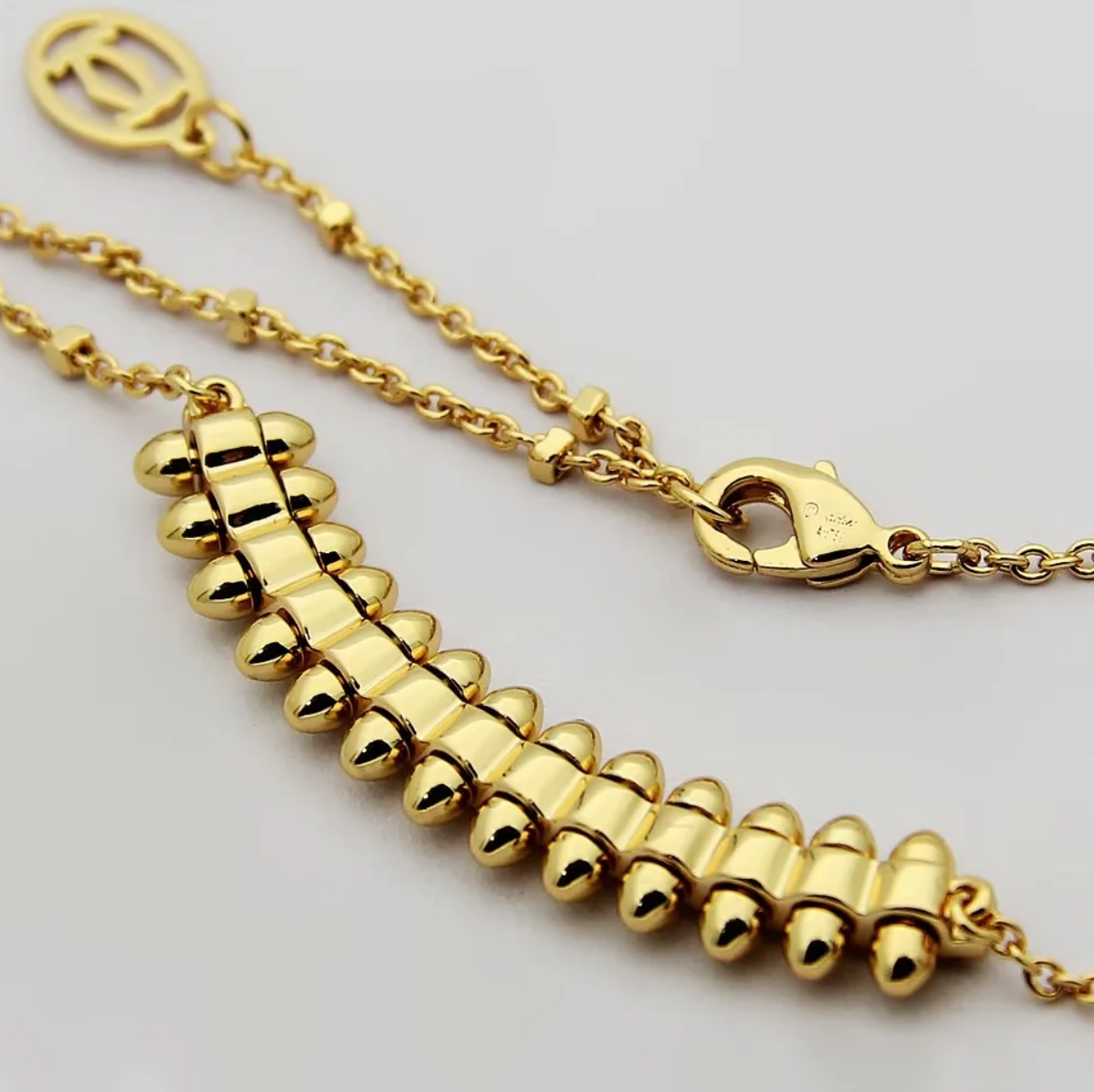 CREM223 Hot Sale Fashion Love Nail Necklace for Women Jewelry Couples Cubic Zirconia Wedding Necklace Bague Femme