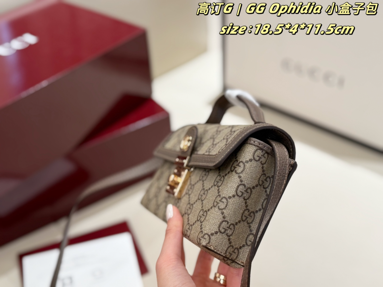 GEM159 New arrive fashion brown bag for woman hands bag beautiful gift to choose gift 18.5*4*11.5cm