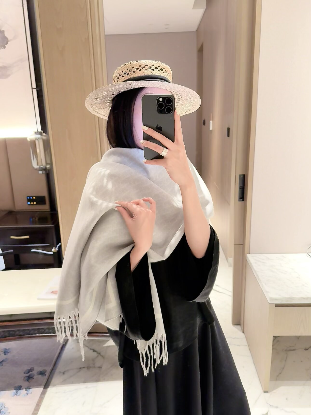 DEM393 new arrive  Hot sale black grey pink color fashion beautiful  scarf  for woman gift  to choose