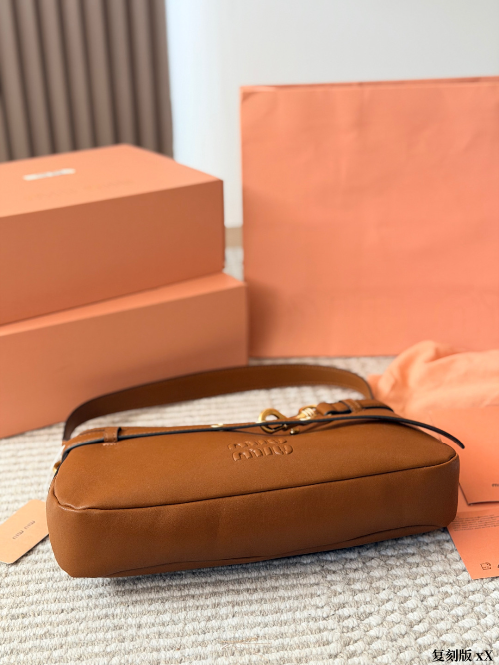 MIU04 New arrive fashion brown pink black beige color bag for woman beautiful gift to choose size  32*18cm