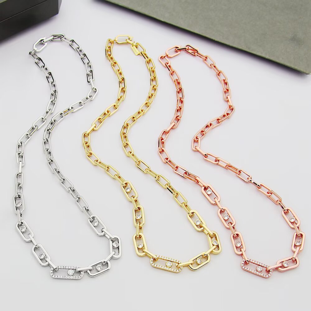 MEN17 Luxury necklace elegant necklaces designer necklaces womeng silver chains top quality pendant charm jewellery