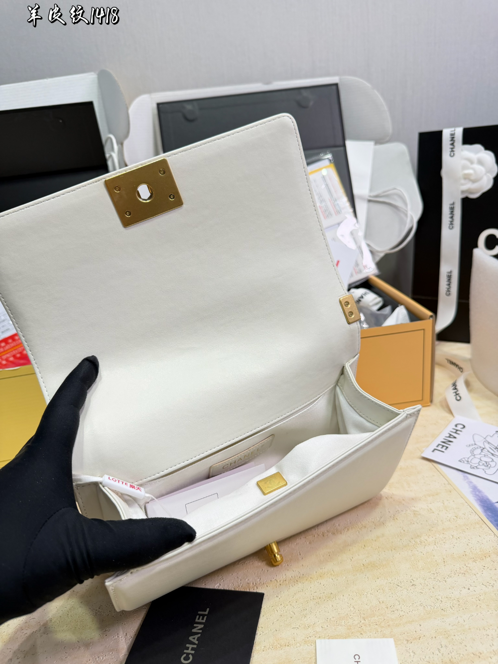 CEM292 New arrive fashion black white pink bag for woman hands bag beautiful gift to choose gift 25*15cm