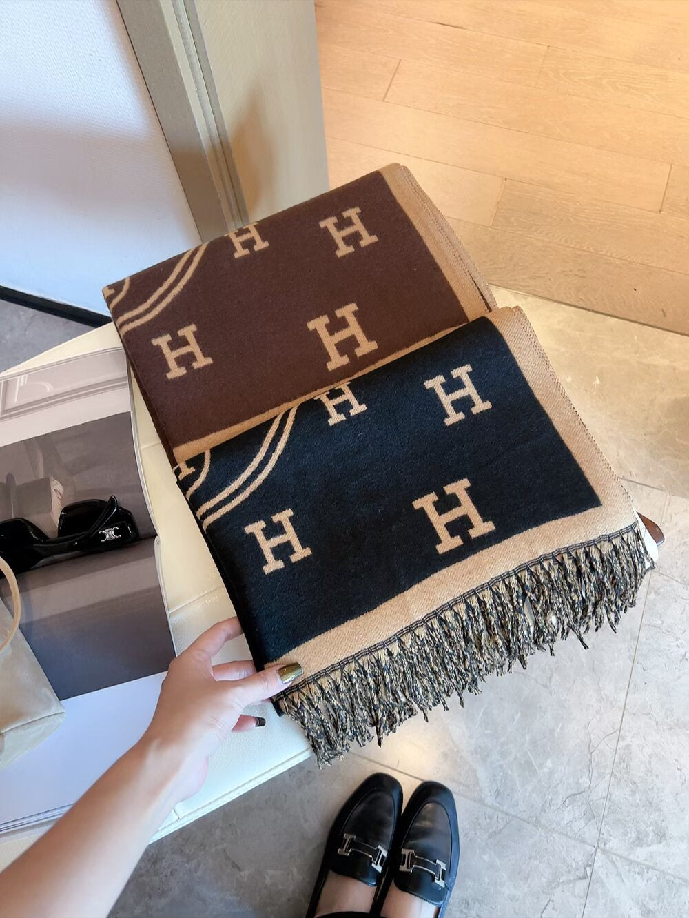 HEM71 new arrive Hot sale 65✖️180 brown color fashion beautiful scarf for woman gift to choose
