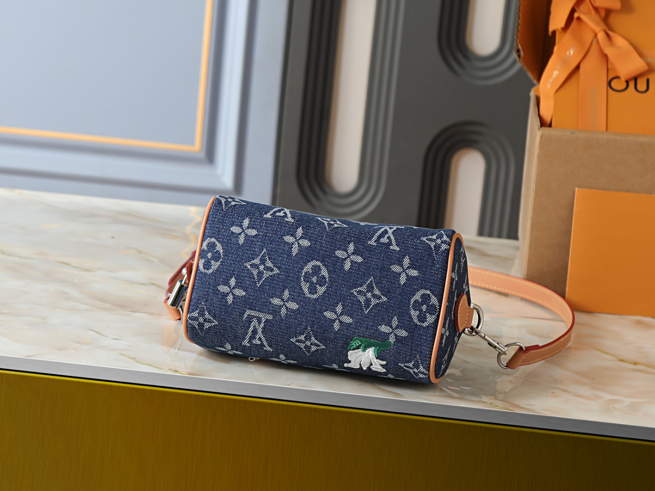 LEM407 New arrive fashion bag for woman Denim fabric handbag beautiful gift to choose gift 18 x 12 x 10 cm