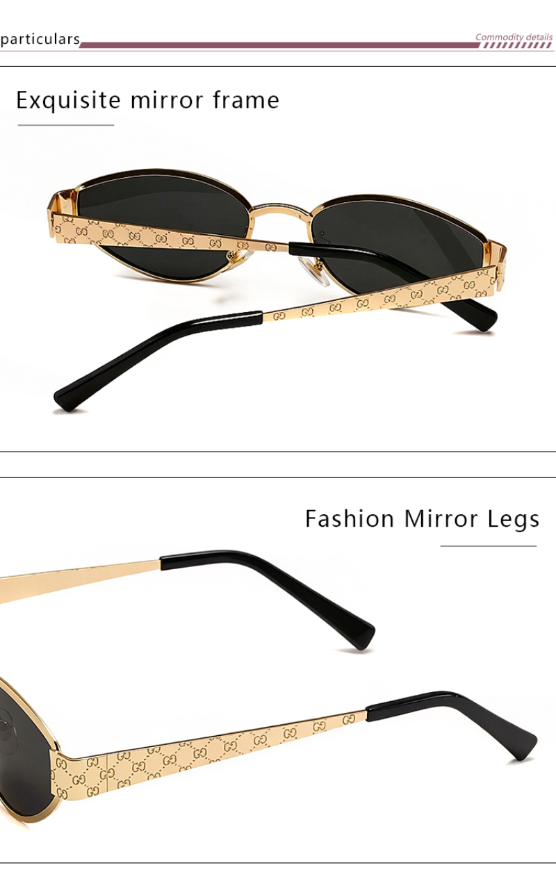 GEM217 Designer sunglasses luxury Spicy girl style sunglasses for women Sexy trend men gift glasses Beach shading UV protection polarized glasses with box