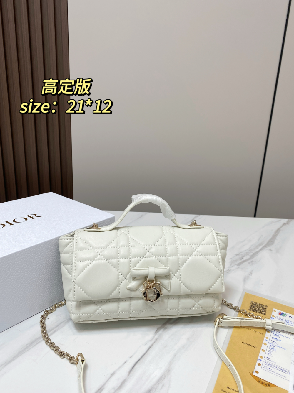 DEM361 New arrive fashion black white  red blue khaki  pink yellow color bag for woman beautiful gift to choose size 21*12cm