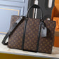 LEM330 Hot sale fashion black brown  bag for woman and men gift size 31*39*8.5cm