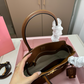 MIU07 New arrive fashion black brown coffee beige bag for woman hands bag beautiful gift to choose gift 30*21cm