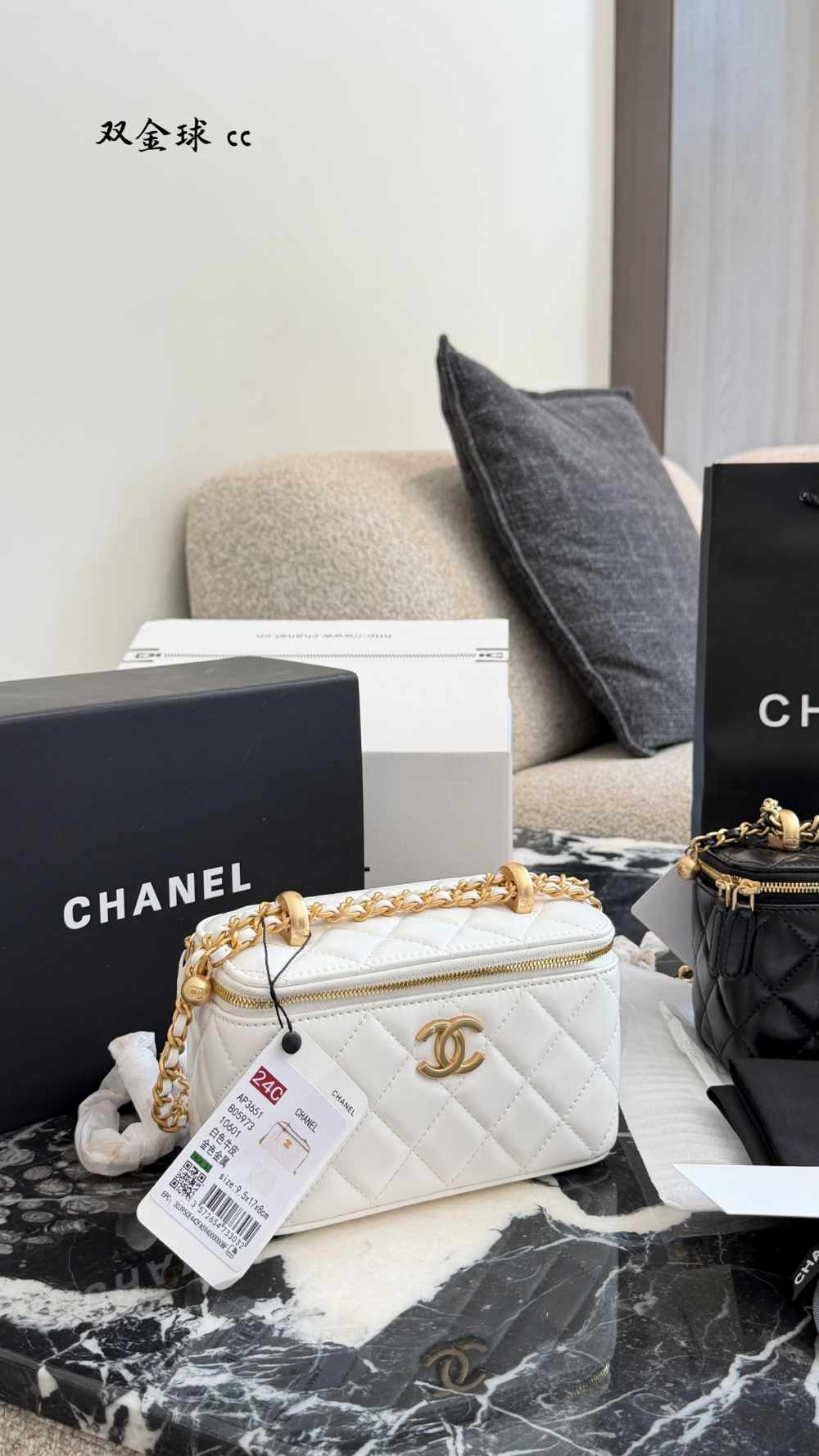 CEM386 New arrive fashion black white color bag for woman beautiful gift to choose