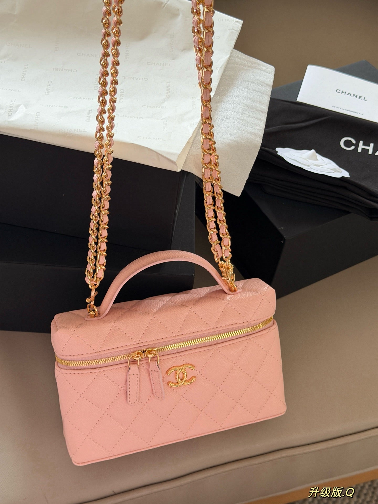 CEM245 New Designer Classic women black pink white handbag small size bag  20*12cm