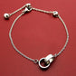 CB510  Hot sale 316L Fashion Stainless Steel Double annulation bracelet&bangle
