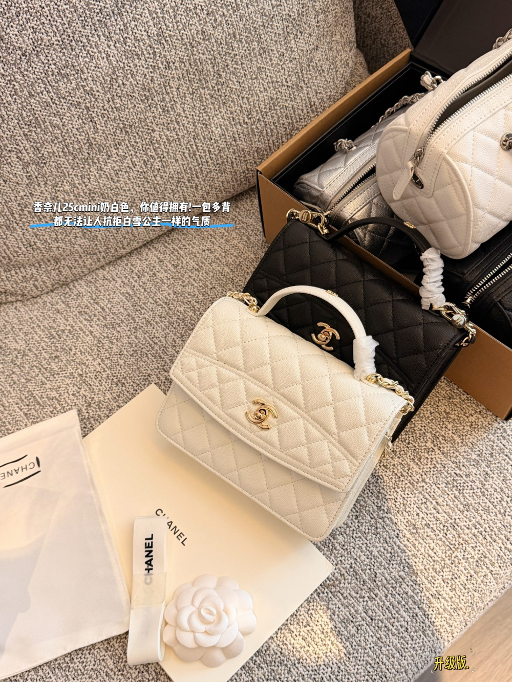 CEM305 New arrive fashion black white bag for woman hands bag beautiful gift to choose gift 21*15.5cm