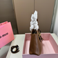 MIU07 New arrive fashion black brown coffee beige bag for woman hands bag beautiful gift to choose gift 30*21cm