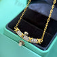 TEM32  New Arrive Fashion  with Diamond X Necklce for Woman Jewelry To Choose Gift