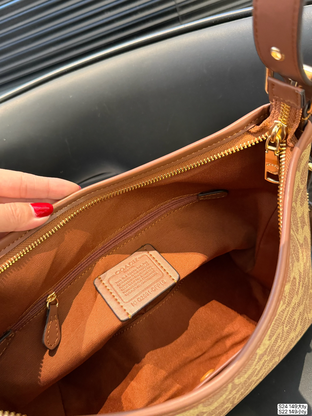 COEM12 New arrive fashion yellow dark brown color bag for woman beautiful gift to choose 2 size