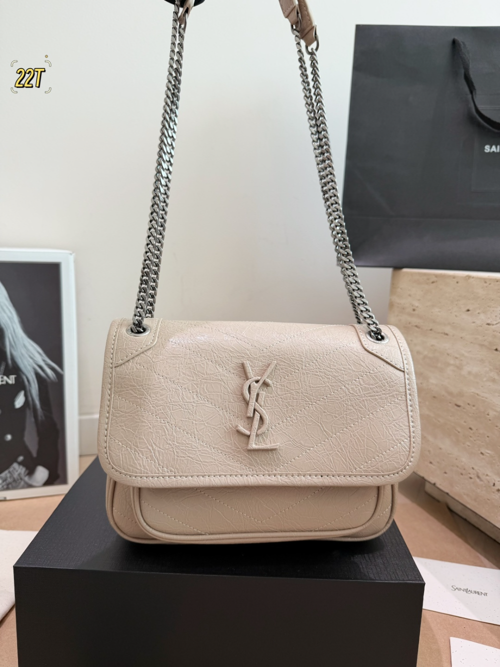 YLEM27 New arrive fashion black  red brown white grey bag for woman hands bag beautiful gift to choose gift 2 size